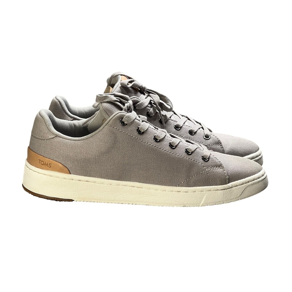 TOMS TRVL LITE Men's Size 10 Grey Canvas Textile Low Top Casual Shoes 10016330